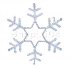 Фигура световая "Снежинка" цвет белый, размер 55*55 см, мерцающая NEON-NIGHT, SL501-337