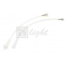 Соединительный кабель (4pin) герметичный (IP67) 4х0.35 300V белый